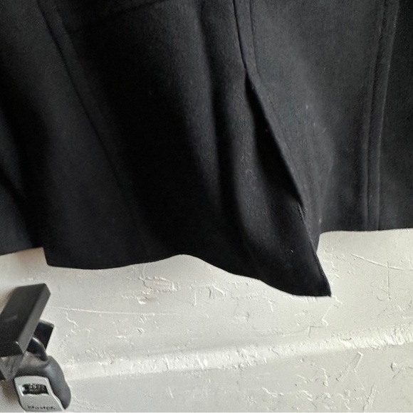 J.Crew Black Wool Blend Peacoat Jacket Classic Tailored Minimal Chic Prep Sz L - Picture 5 of 14